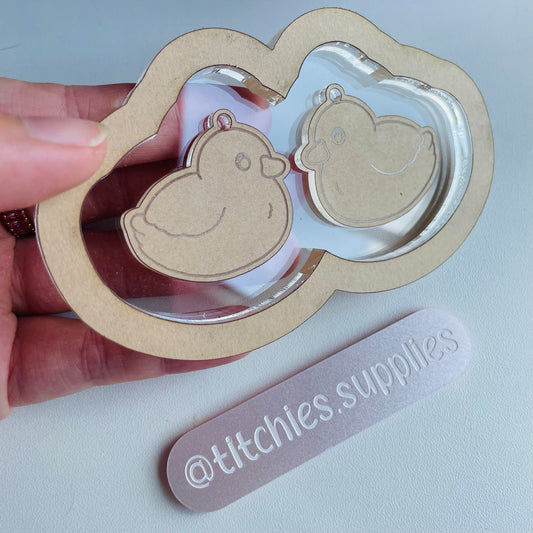 Kawaii Duck Earring Mould