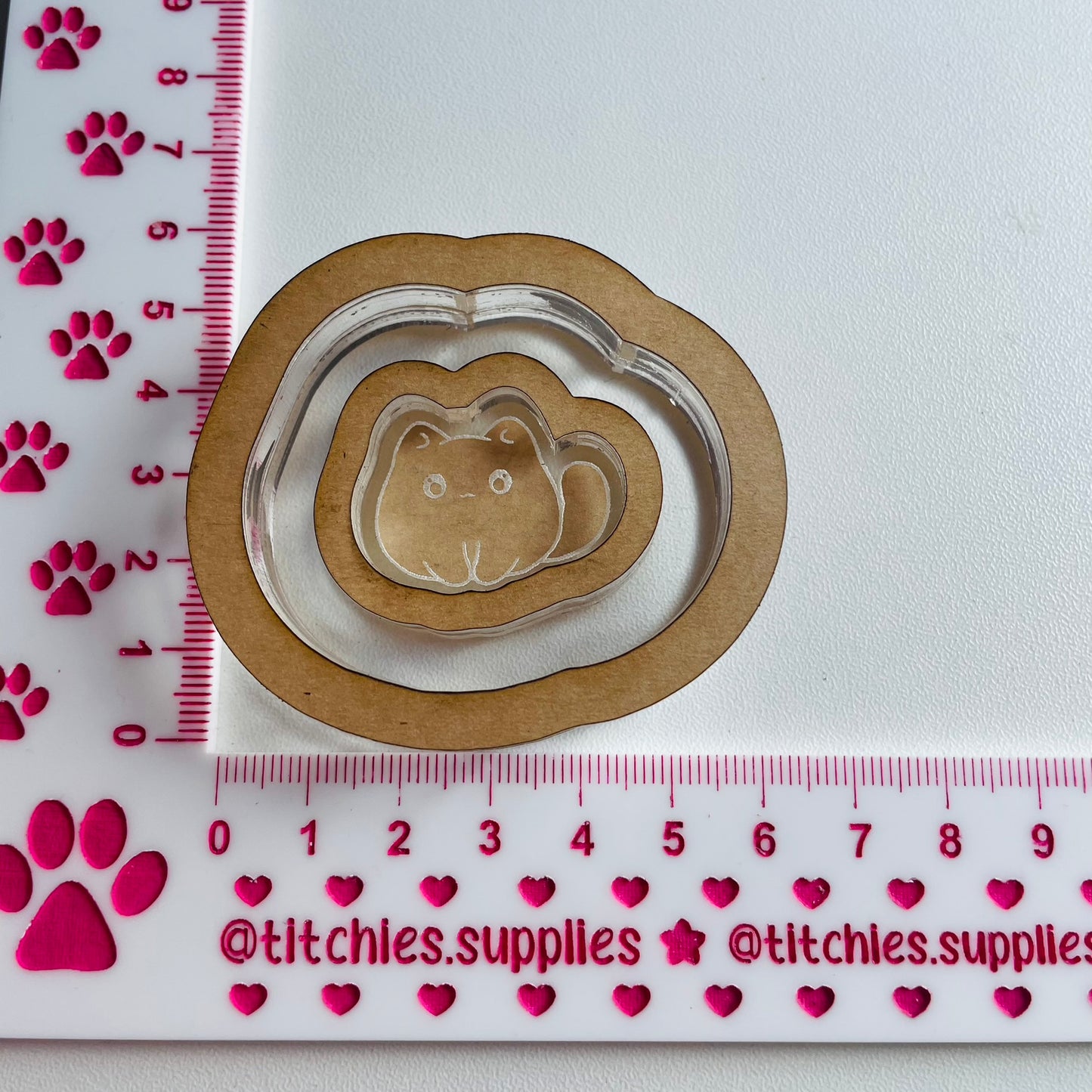 Cute Cat Shaker, 9mm Thick