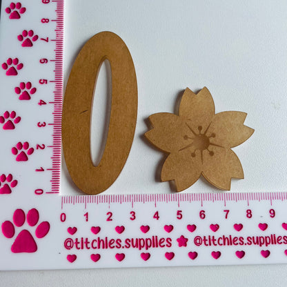 2 Layer Sakura Hair Clip Barrette Mould