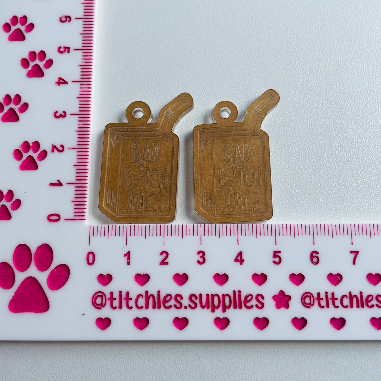 Bad Bitch Juice Carton Earring Mould