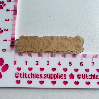 Crazy Cat Lady Mould, 6mm thick