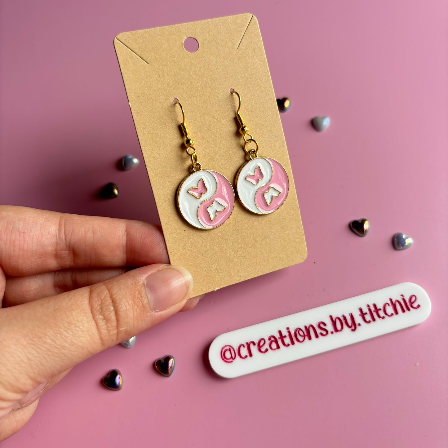 Butterfly Yinyang Earrings