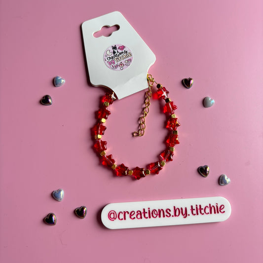 Bracelet - Red Stars