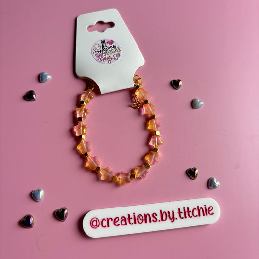 Bracelet - Peach Stars