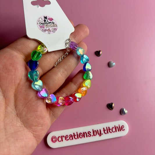 Bracelet - Small Rainbow Heart