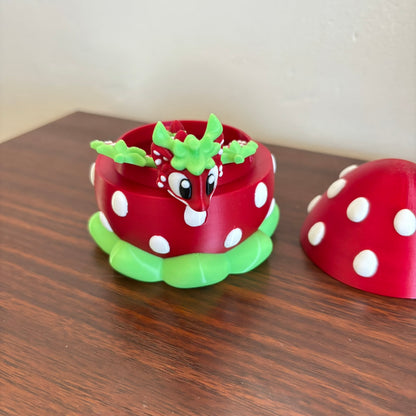 Strawberry Fidget Dragon and Egg