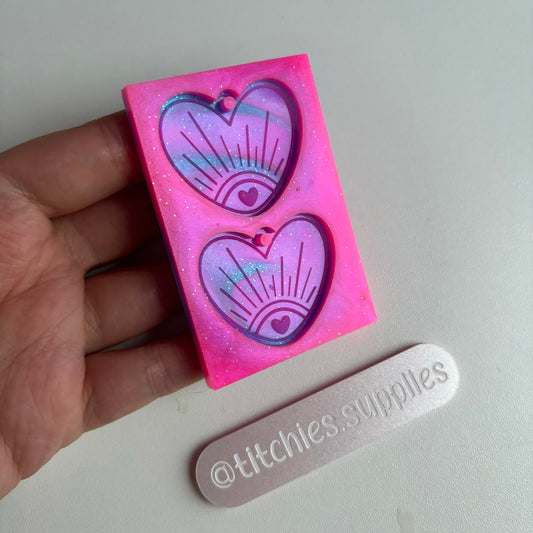 Sunset Heart Earring Mould