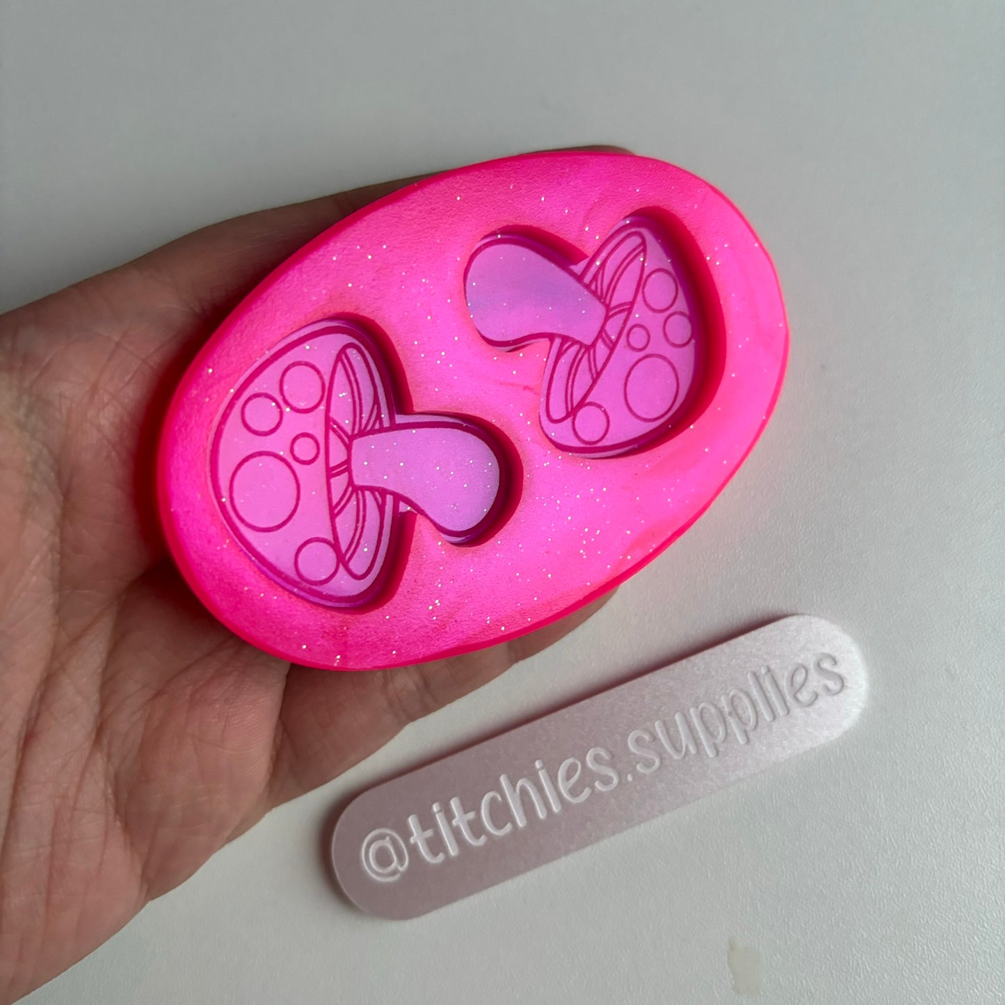 Cute Mushrooms, 5mm Thick Earring Mould