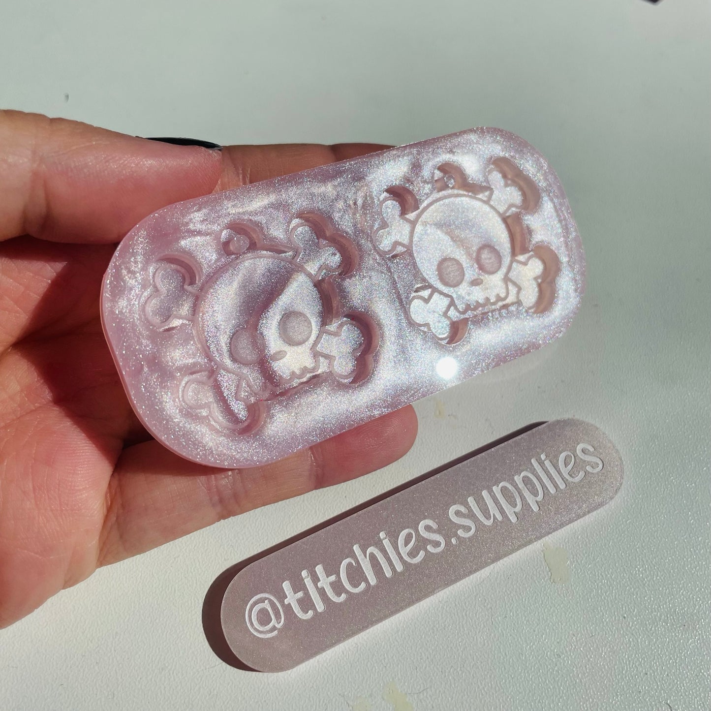 Cute Skull and Crossbones Earring Mould