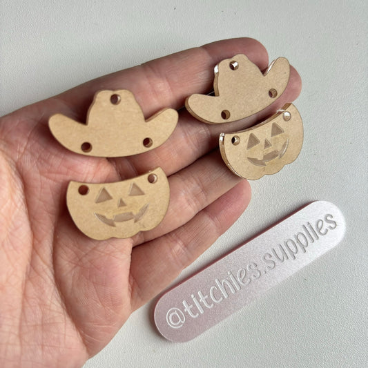 Pumpkin Cowboy Earring Mould