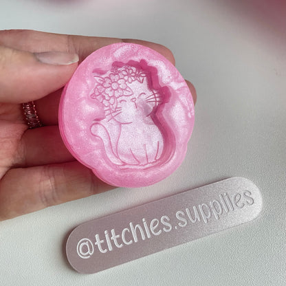 Floral Cat Mould, 5mm Thick