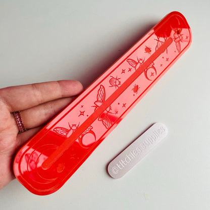 Incense Holder Mould, Beautiful Bugs, 5mm Thick