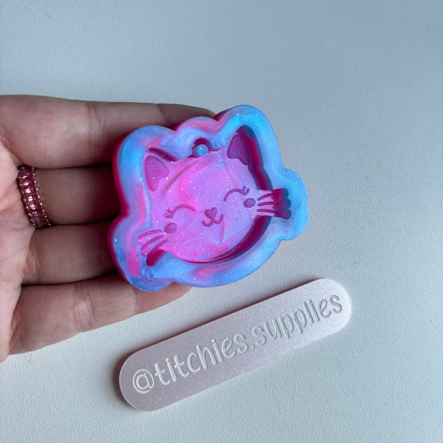 B Grade/Premade RTS - Cat Pendant/Keyring