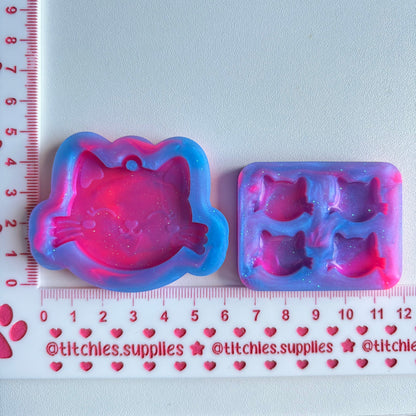 Predomed Cat Studs and Keyring Mould