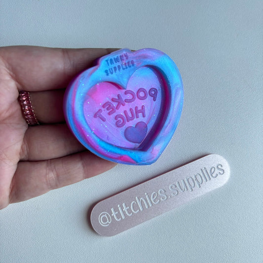 Heart Pocket Hug Token Mould