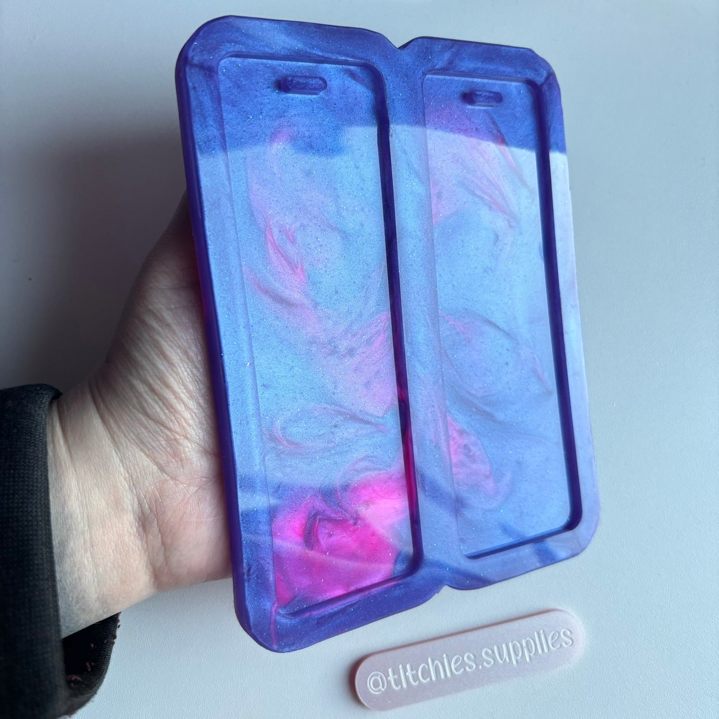 15cm Duo Bookmark Mould - Straight Edges