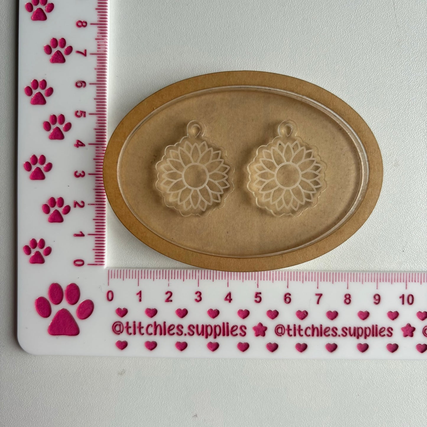 Small Sunflower Earring Mould