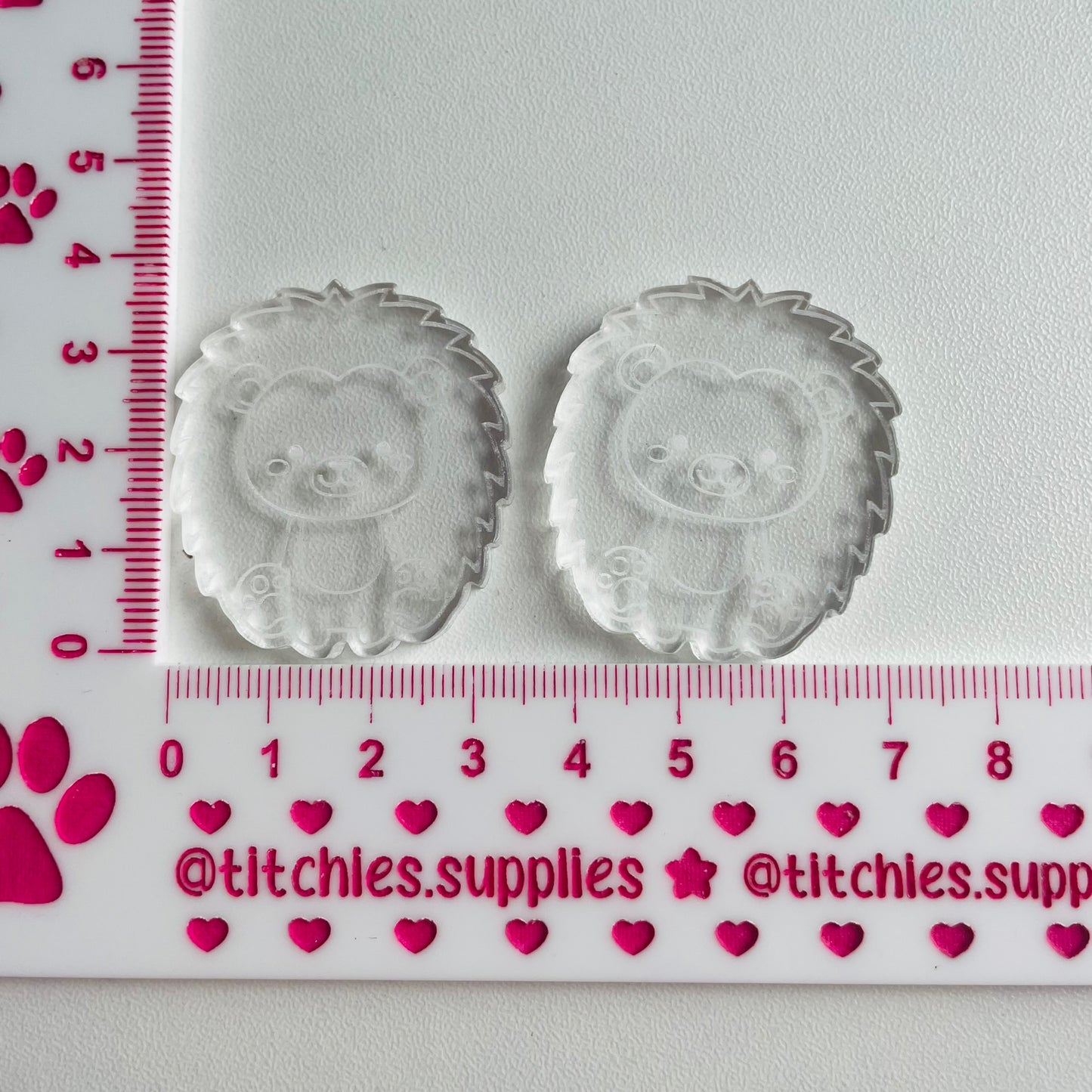 Hedgehogs, 5mm Thick Earring Mould