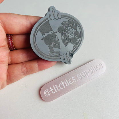 Skeleton Bride and Groom Mould, 5mm Thick