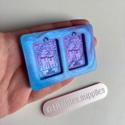 The Lovers Cat Tarot Earring Mould