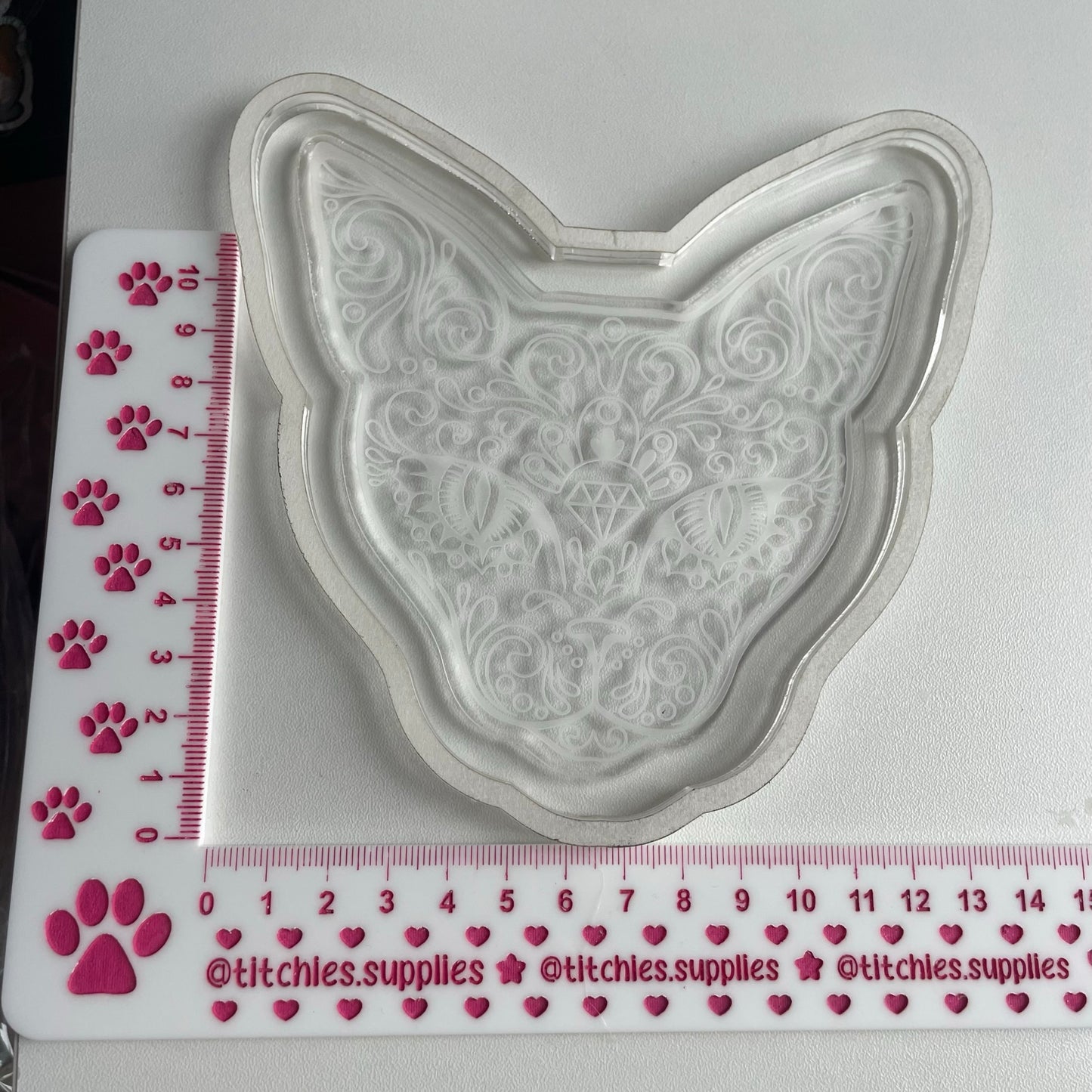 Filigree Sphynx Cat Wall Hanging Plaque Mould