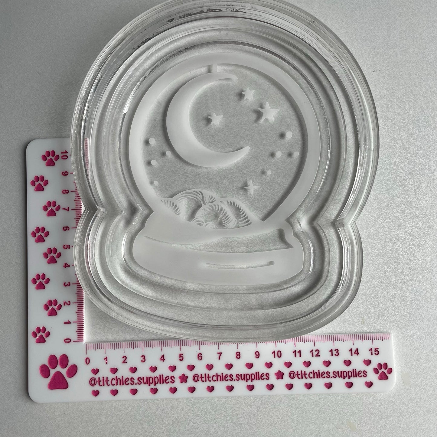 Crystal Ball Tray/Lipped Coaster Mould, 8mm Thick