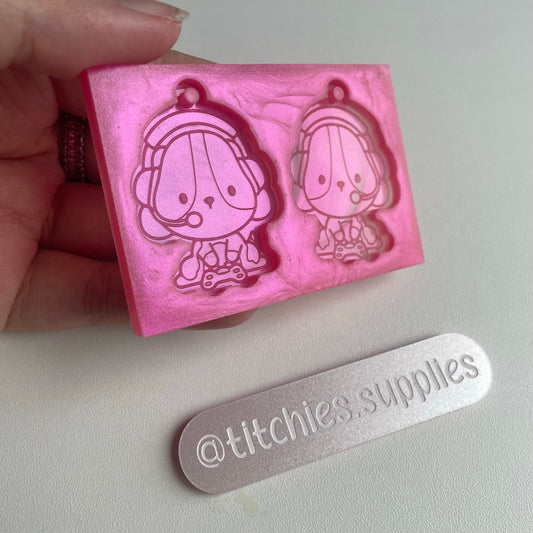 Puppy Gamer Earring Mould