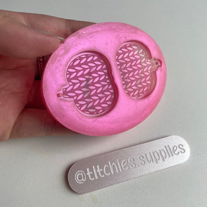 Knitted Pumpkins Earring Mould