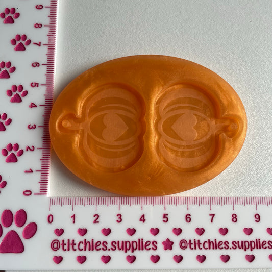 Heart Pumpkins Earring Mould