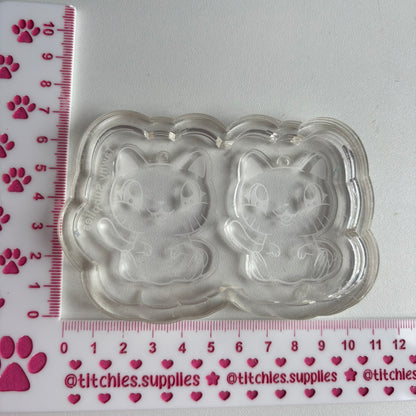 Happy Cat Earring Mould