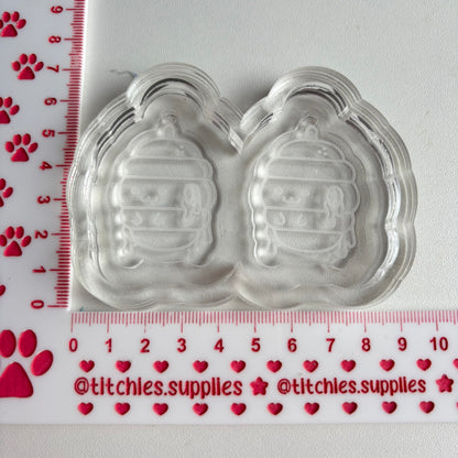 Cute Beehive Earring Mould