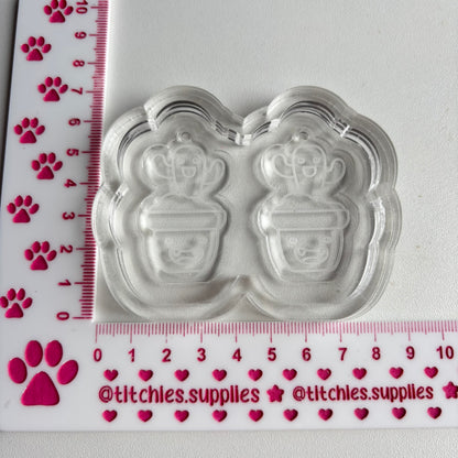 Cute Cactus Earring Mould