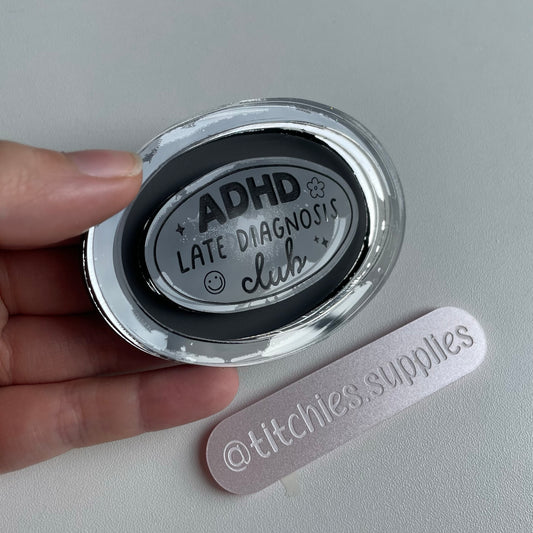 ADHD Late Diagnosis Club Mould, 5mm Thick