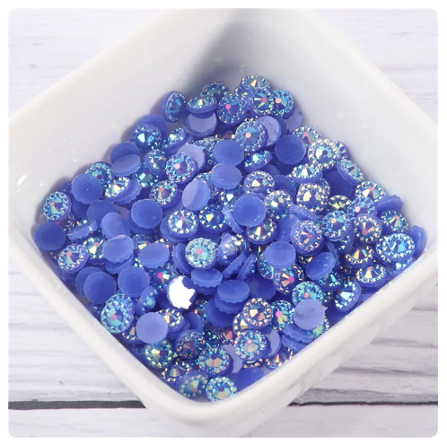 4mm Sunflower Rhinestones - Dark Blue