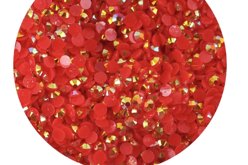 3mm Resin Rhinestones - Red