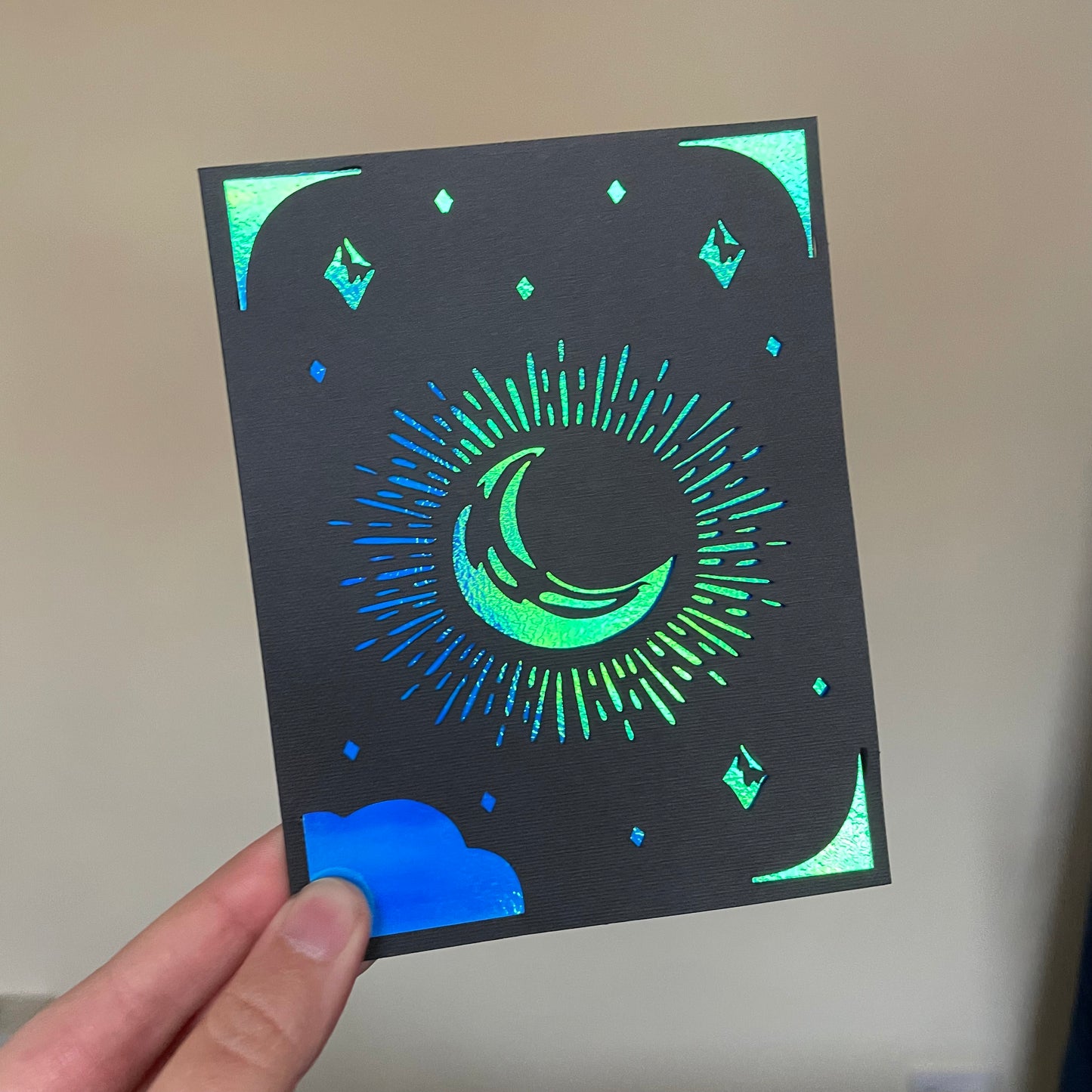 Handmade Card - Lunar Moon