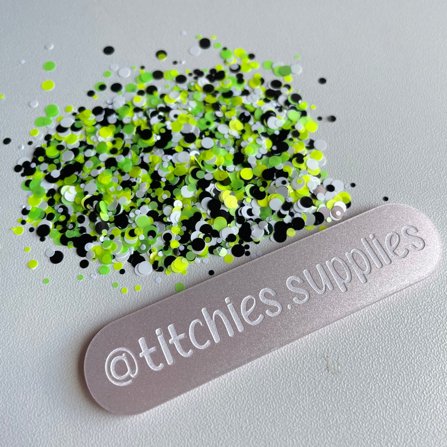 Spots Confetti - Black/White/Yellow/Green