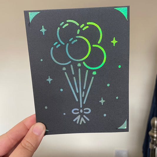 Handmade Card - Balloons