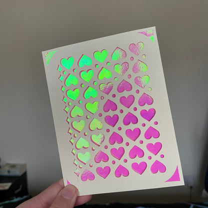 Handmade Card - Hearts