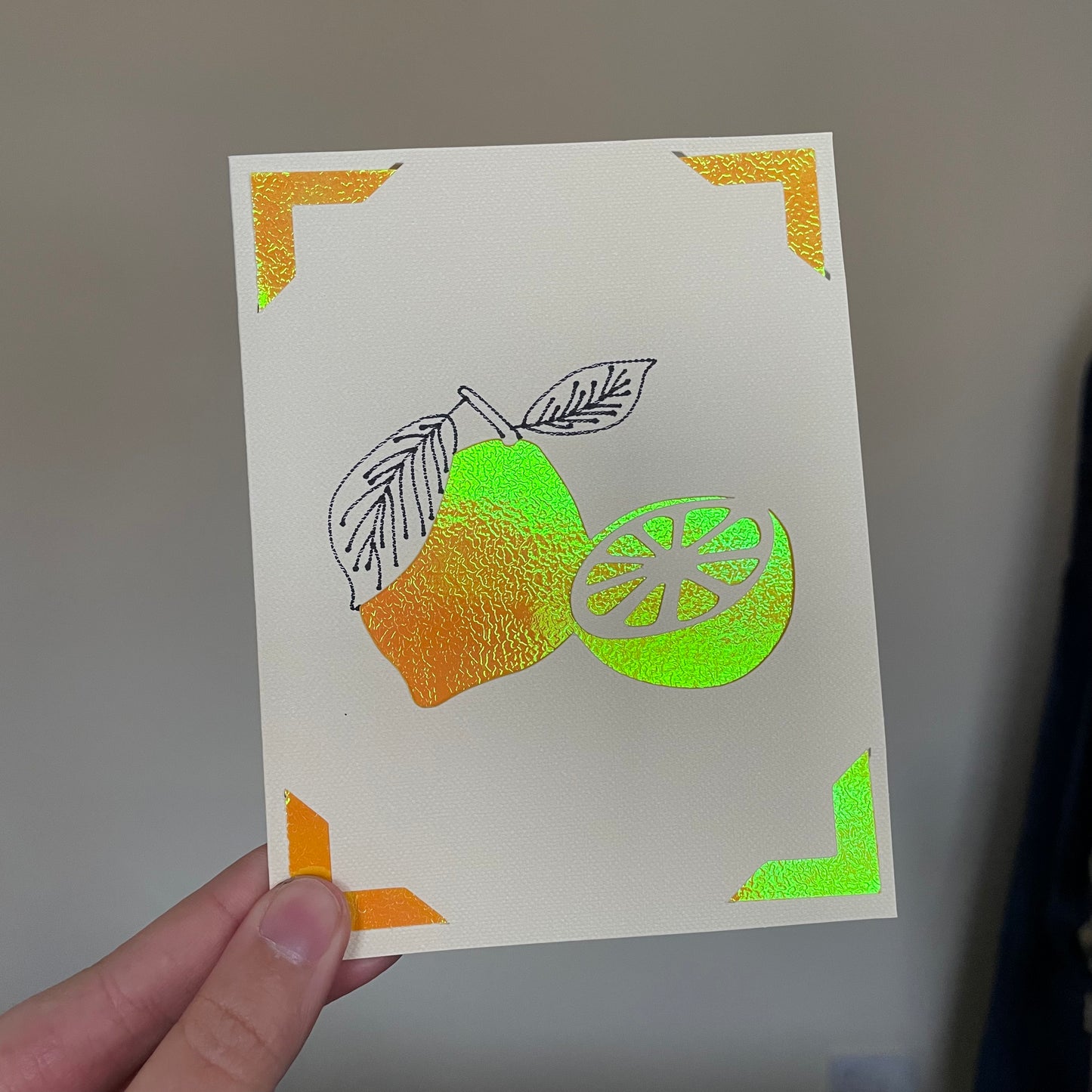 Handmade Card - Citrus