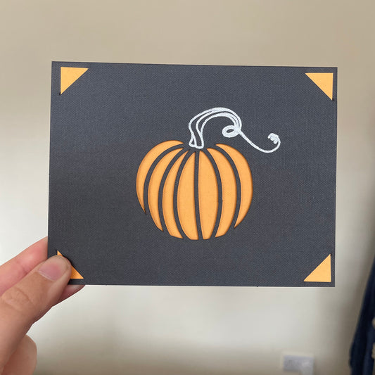 Handmade Card - Pumpkins