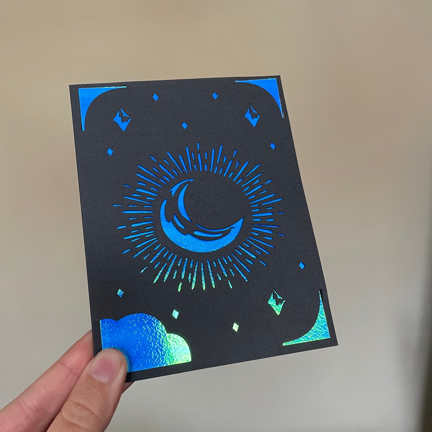 Handmade Card - Lunar Moon