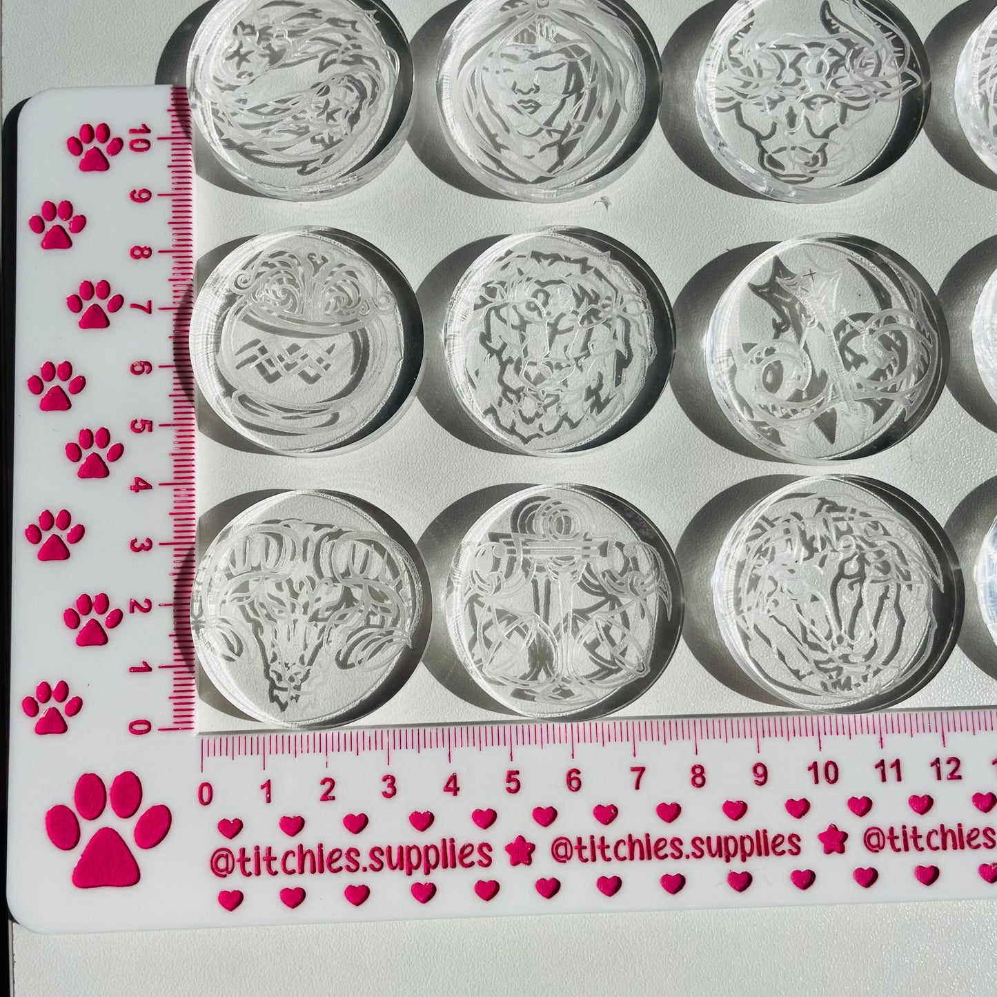 Star Signs Grip Mould, 6mm Thick, Singles or Palette