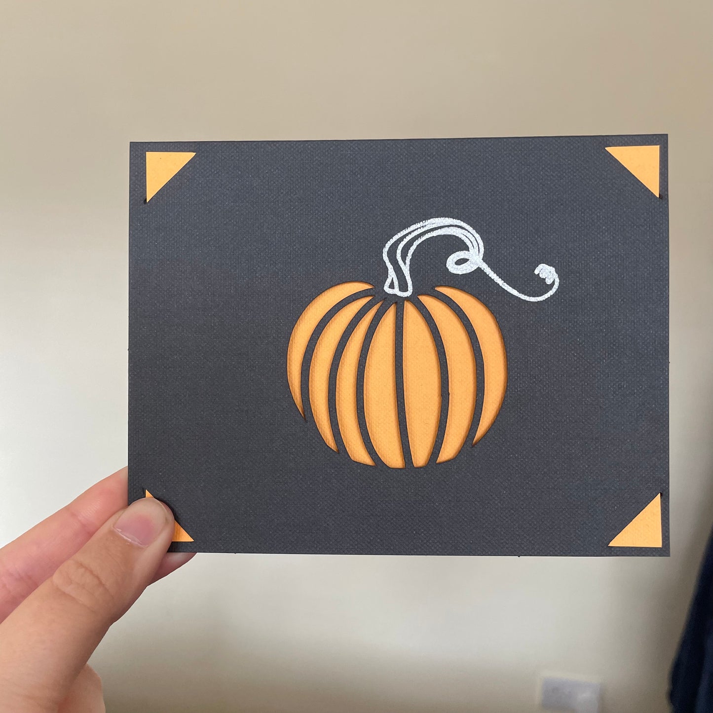 Handmade Card - Pumpkins