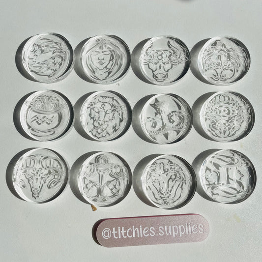 Star Signs Grip Mould, 6mm Thick, Singles or Palette