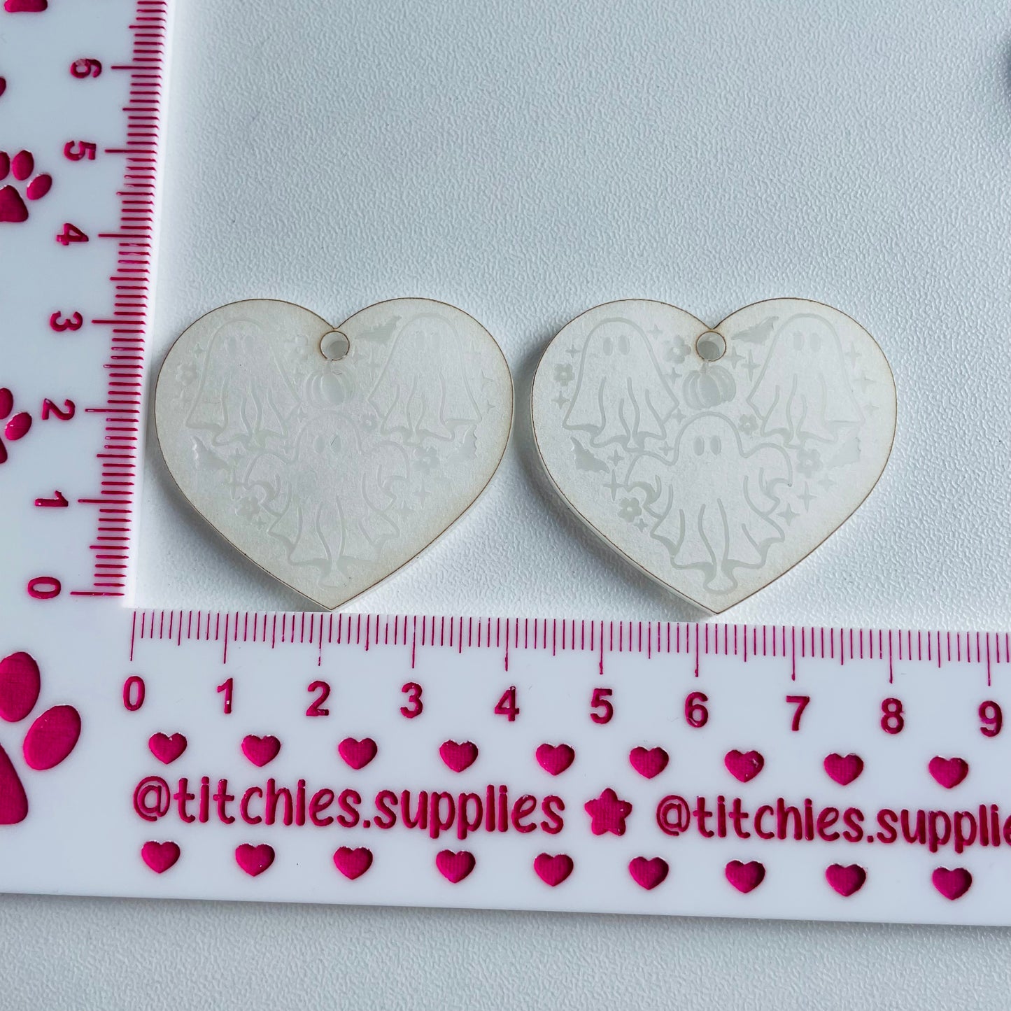 Ghost Heart 2 Earring Mould