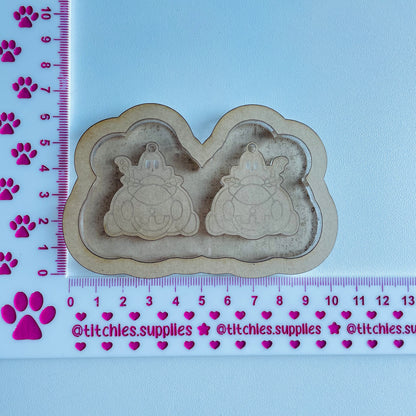 Pumpkin Patch Ghost Earring Mould