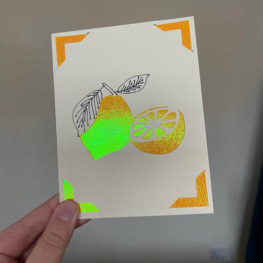 Handmade Card - Citrus