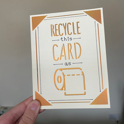 Handmade Card - Toilet Paper