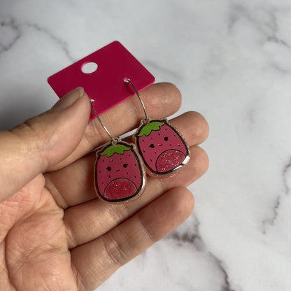 Raspberry Squish Earrings
